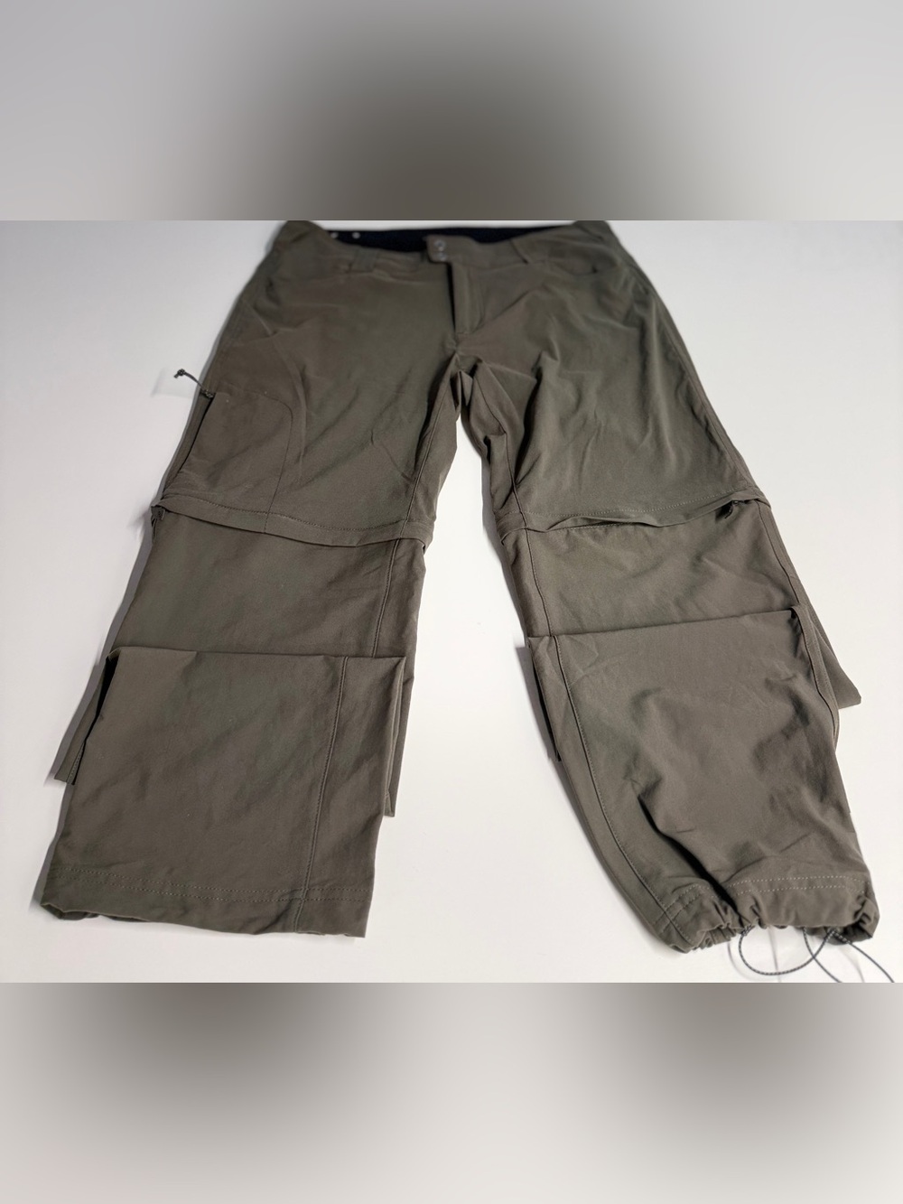 Women's Olive Green Cargo Convertible Joggers
